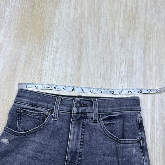 Lucky Brand Gray High Rise Skinny Bridgette Distressed Fray Hem Denim Jeans 2/26 - Picture 10 of 16